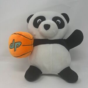 Dude Perfect Panda Plush Basketball Stuffed Animal Toy Black White DP